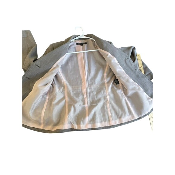 Anne Klein Suit Sz 6 Women's Wool Blend Blazer Jacket Brown Career Office - Picture 9 of 11